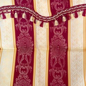 Red & Cream Drape